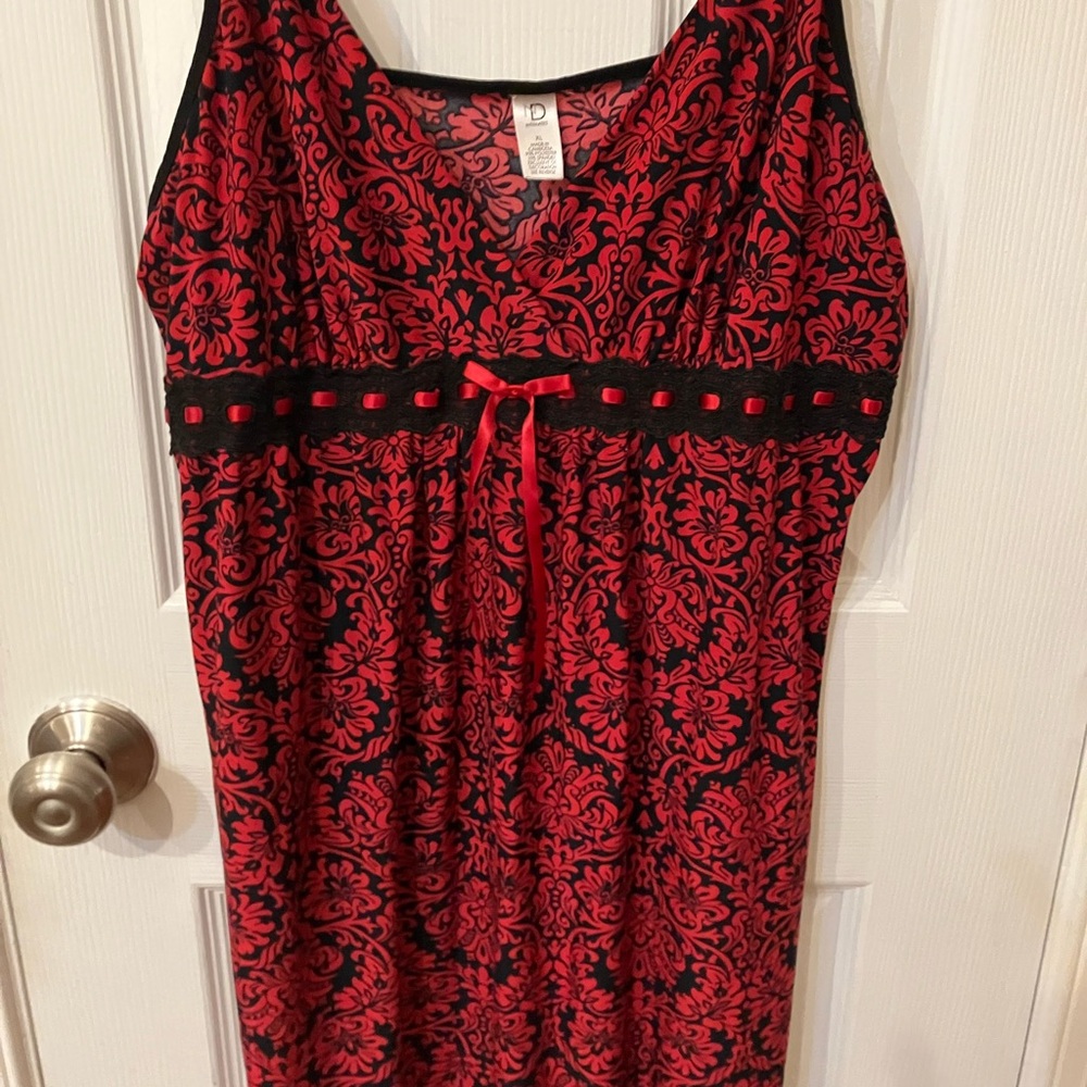 ND Intimates Red and Black Sexy Nighty XL